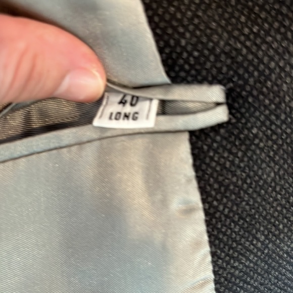 NWT Christopher Hayes Merino Wool Blazer 40 Long Lined inside Black - Picture 7 of 15